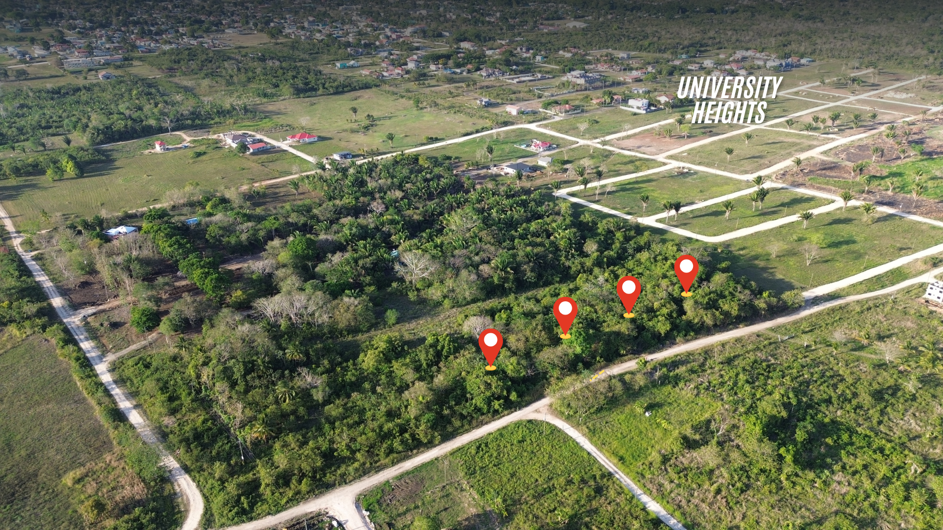 Four Huge Residential Lots for Sale in Belmopan City, Cayo District, Belize